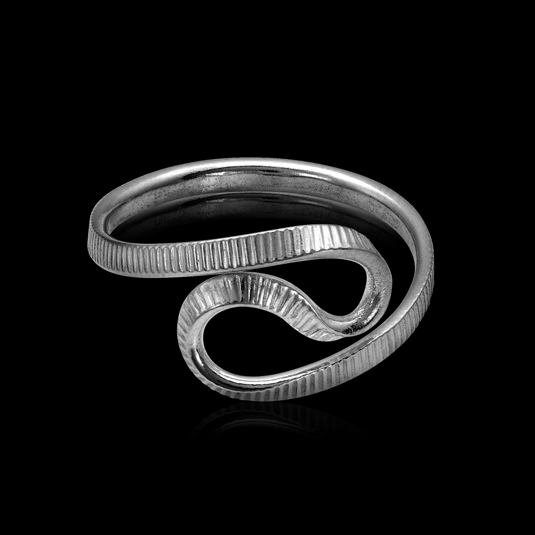 Silver Wave Ring - Trittello
